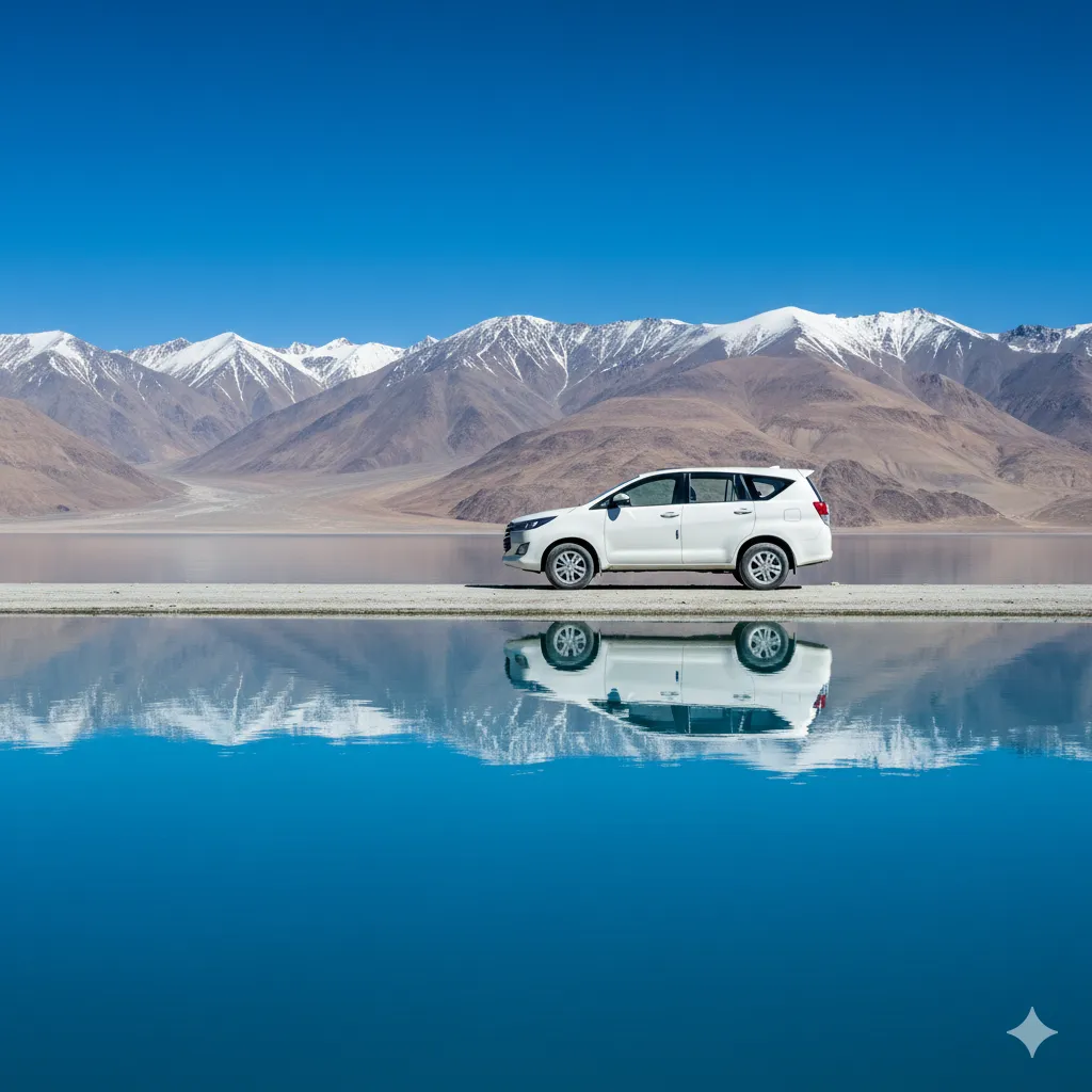 Scenic mountain lake destination